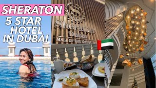 SHERATON MALL OF EMIRATES  5 star Hotel in Dubai Room Tour amp Staycation [upl. by Aivle]