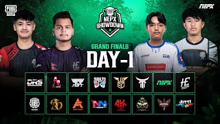 PUBG Mobile NEPX Showdown  Grand Finals Day 1 [upl. by Elleinad]