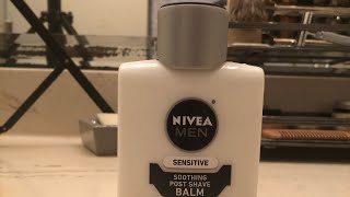 Aftershave Review Ep 2 Nivea Men Sensitive Soothing Post Shave Balm [upl. by Penney]