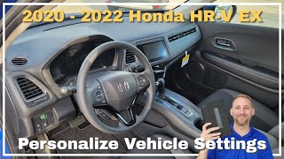 2020  2022 Honda HRV EX Personalized Vehicle Settings [upl. by Vitkun25]