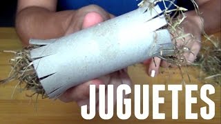 Juguetes caseros para conejos  DIY [upl. by Atiuqcaj]