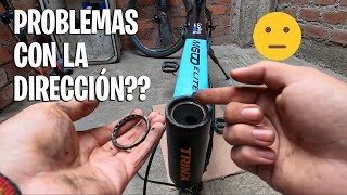 MANTENIMIENTO A LA DIRECCIÓN O TAZAS DE LA BICICLETA [upl. by Notsnhoj]