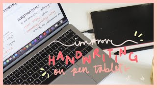 How to improve your handwriting when using a pen tablet for digital note taking on laptop [upl. by Thrift]