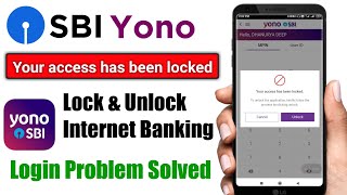 How to Lock amp Unlock SBI Internet Banking Through Yono SBI  LockUnlock SBI Internet Banking Online [upl. by Onailimixam]