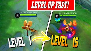 HOW TO LEVEL UP FAST IN MOBILE LEGENDS [upl. by Claudian]