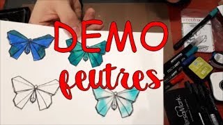 Comment utiliser les FEUTRES AQUARELLABLES [upl. by Addi]