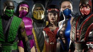 Mortal Kombat 11 ALL DLC EXTRA amp KOMBAT LEAGUE SKINS Evolution SEASON 1  16 in Victory Poses MK11 [upl. by Ledniahs]