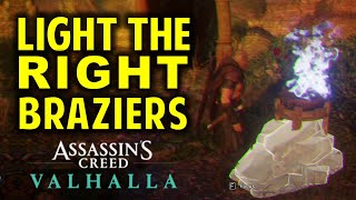 Light the Right Braziers  Grantebridgescire Hallucination Challenge  Fly Agaric  AC Valhalla [upl. by Onaivlis]