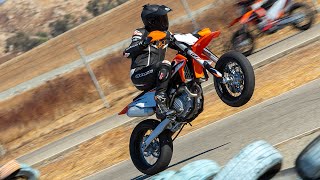 2021 KTM 450 SMR Review  MC Commute [upl. by Ramey]