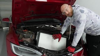 Tesla Model S  HEPA Filter Installation Ohmmu [upl. by Alyos]