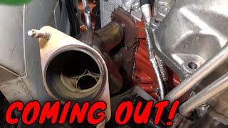 The COMPLETE removal of Dodge Charger Exhaust Manifolds [upl. by Adnik]