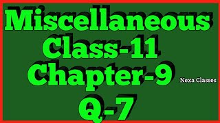 Miscellaneous Exercise Chapter 9 Q7 Sequence and Series Class 11 Maths NCERT [upl. by Frants128]