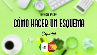 CÓMO HACER UN ESQUEMA  ESPAÑOL [upl. by Ordway]