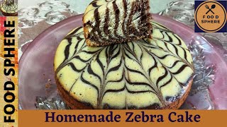 Homemade Zebra Cake Recipe How to Make Zebra Cake Tasty amp Delicious Zebra Cake Food Sphere [upl. by Irina]