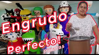 Como HACER ENGRUDO Para PIÑATAS Paso a Paso Fácil Y Rápido [upl. by Roseann]