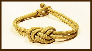 quotHow You Can Make An Elegant Infinity Knot Parachute Cord Braceletquot WhyKnot [upl. by Nedrud631]