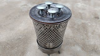 Amazing mini wood stove and Heater at home [upl. by Gayn102]