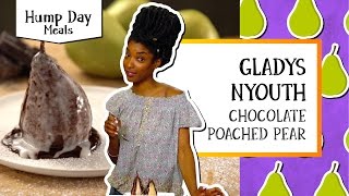 Chocolate Poached Pear  Hump Day Meals  Gladys Nyouth [upl. by Svensen]