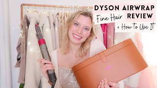 DYSON AIRWRAP Review for Fine Hair Tutorial  Tips [upl. by Brandie439]