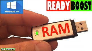 How to use USB Flash Drive as RAM Windows 10 [upl. by Hadleigh]