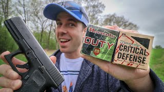 Hornady Critical Duty vs Critical Defense Whats The Difference [upl. by Gaves351]