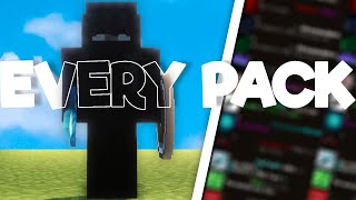 Every PACK That minemanner Uses [upl. by Calie]