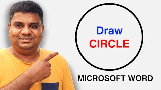 How To Draw Circle In Word MICROSOFT [upl. by Ledairam]