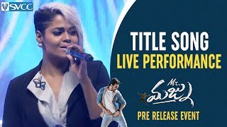 Mr Majnu Title Song LIVE Performance  Mr Majnu Pre Release Event  Akhil Akkineni  Jr NTR  Nidhhi [upl. by Sharma]