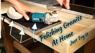 How to Polish Granite At Home Easy and Fast Tutorial [upl. by Zach]