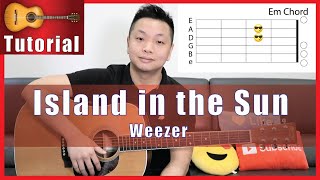 Island in the Sun  Weezer Guitar Tutorial [upl. by Aiken]