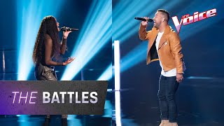 The Battles Sapphire Tamalemai v Chris Sebastian ‘Titanium’  The Voice Australia 2020 [upl. by Shurlock]