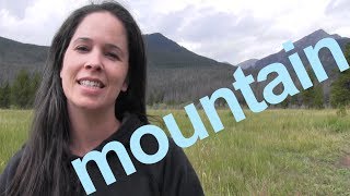 How to Say MOUNTAIN and SENTENCE  American English [upl. by Alia285]