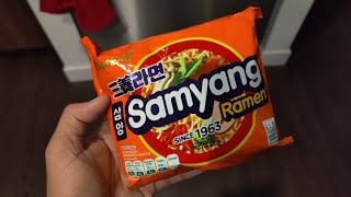 Samyang Original Noodle Ramen Review  TASTES GREAT [upl. by Chick760]