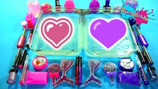 Mezclando Slime Morado vs Rosa  Supermanualidades [upl. by Dustie]