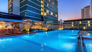 Pullman downtown Dubai  swimming pool view [upl. by Kyl]