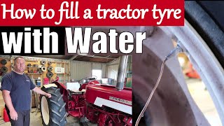 How to fill your Tractor Tyres with Water [upl. by Sualocin479]