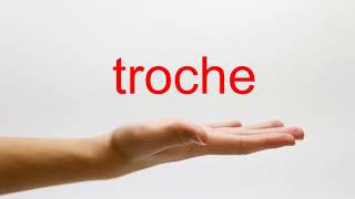 How to Pronounce troche  American English [upl. by Modeerf]