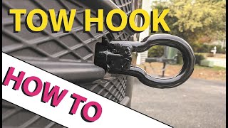 How To Install the Front Towing Eye HOW TO ESCAPE [upl. by Wetzell567]