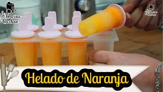 HELADO DE NARANJA Muy fácil y refrescante [upl. by Selfridge]