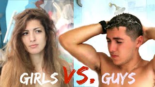 Morning Routine Guys Vs Girls [upl. by Rubenstein304]