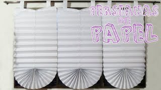 Cómo hacer cortinaspersianas de papel│Candy Bu [upl. by Suiramaj]