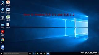 How to enable TLS 11 TLS 12 in windows 10 Resolve starting problem of Microsoft edge [upl. by Tdnarb105]