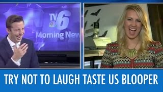 News Reporters Cant Stop Laughing At Word Blooper [upl. by Meyer]