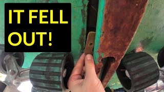 How To Remove A Drascombe Lugger Lower Rudder Bearing [upl. by Nhaj824]