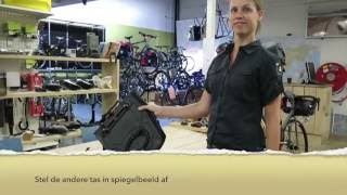 Bike4travel Vaude fietstassen afstellen [upl. by Yekram]