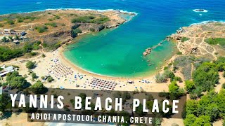 Yannis Beach Place Agioi Apostoloi Chania Crete  GREECE 🇬🇷 [upl. by Welch716]