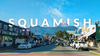 Squamish Downtown Drive 4K  British Columbia Canada [upl. by Reese]