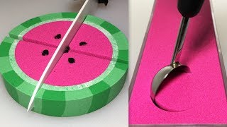 Very Satisfying and Relaxing Compilation 109 Kinetic Sand ASMR [upl. by Shien]