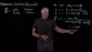 Clapeyron Equation Example [upl. by Vincenz727]