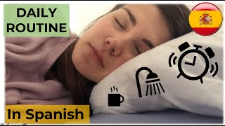 DAILY ROUTINE in SPANISH ☀️  Beginners  English Subtitles Vlog in Spanish [upl. by Brindell]